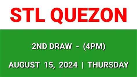 stl quezon actual 2nd draw result today